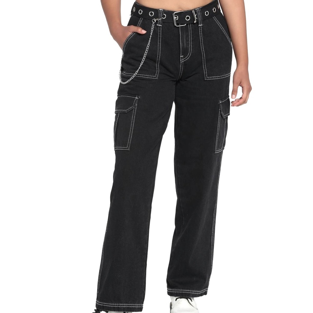 Hot Topic Black carpenter cargo pants